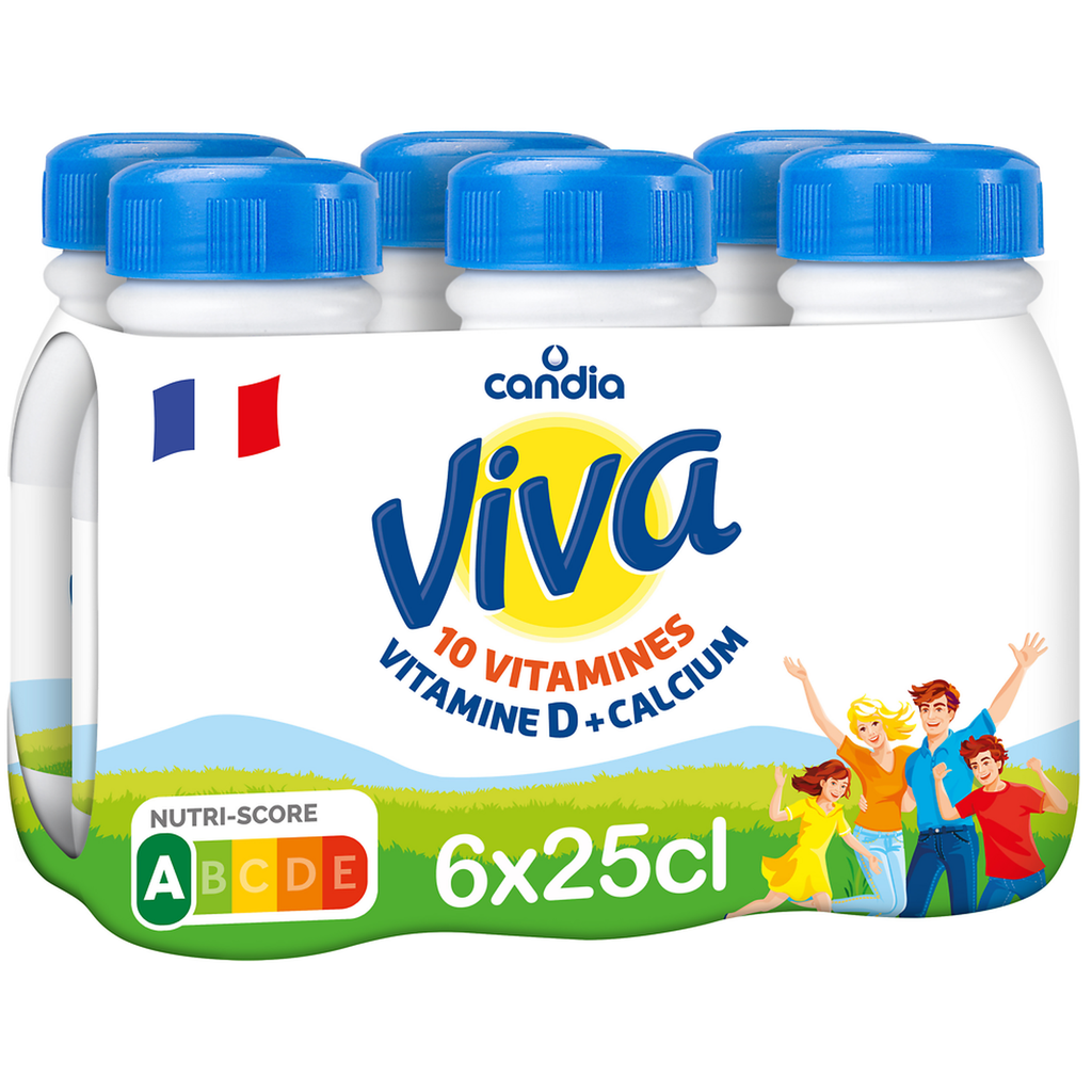 Candia Viva Lait Vitaminé 6X25Cl