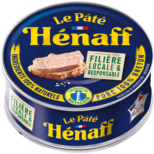 [3537580707298] HENAFF Paté de cerdo puro con sal de Guérande BIO 76 g
