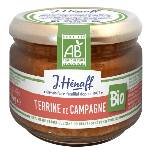 [3537580707700] HENAFF Terrina de campo bio 180 g