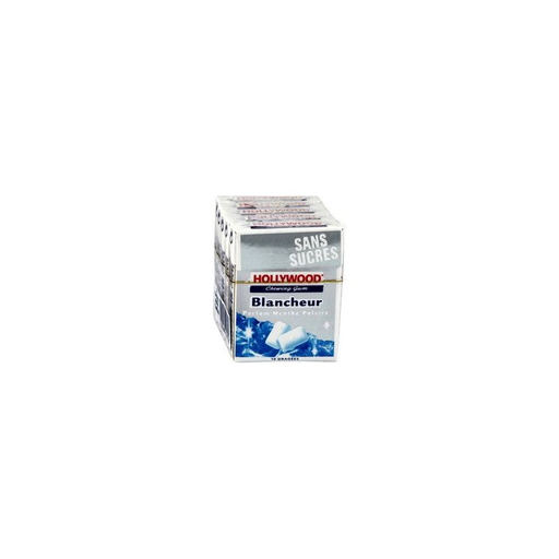 [3538280052756] HOLLYWOOD Pastilha Elástica Blancheur Menthe Polaire 10 Pastilhas