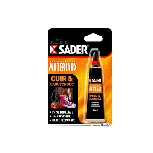 [3549212468811] SADER Colle spéciale matériaux cuir & caoutchouc 30 ml