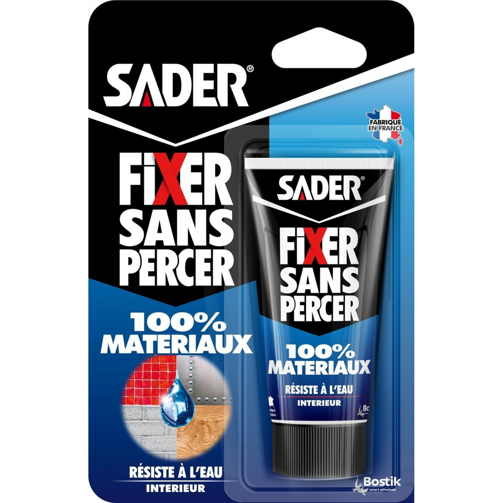 SADER Fixer Sans Percer mastic adhesive 100% materials 55 ml