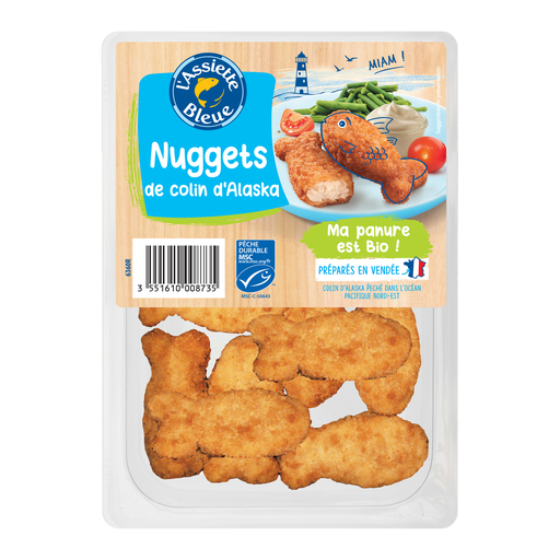 [3551610008735] L'ASSIETTE BLEUE Alaska Pollock Nuggets MSC 180 g