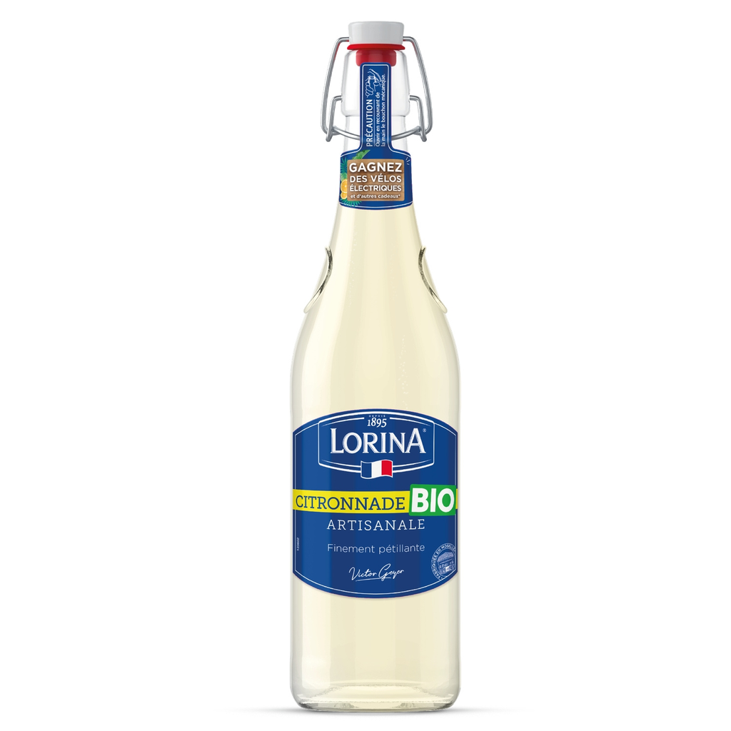 LORINA Citronnade Artisanale Pétillante Bio 1,25 L