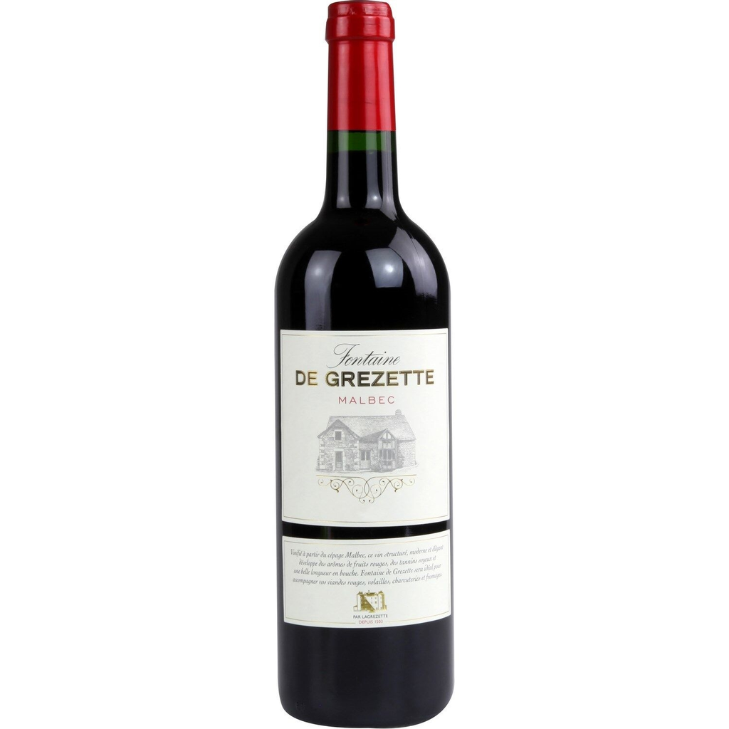 CHEVALIER Vinho Tinto Sud-Ouest Cahors CHATEAU LAGREZETTE 75 cl