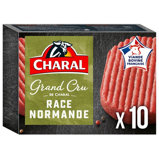 [3559561003588] CHARAL Pure Beef Patties 12% Fat, Grand Cru Normand 10 x 100 g
