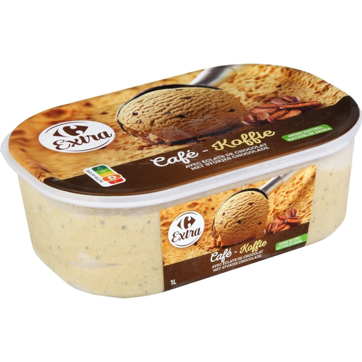 [3560070105038] CARREFOUR Ice Cream Tub Coffee Chocolate Chips EXTRA 465 g
