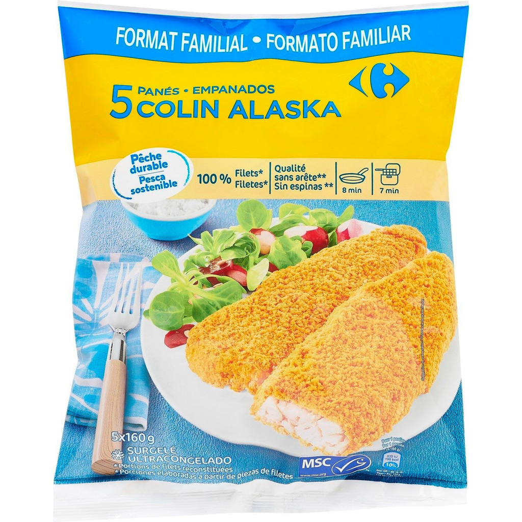 CARREFOUR MSC Alaska Pollock Fish Fingers 800 g