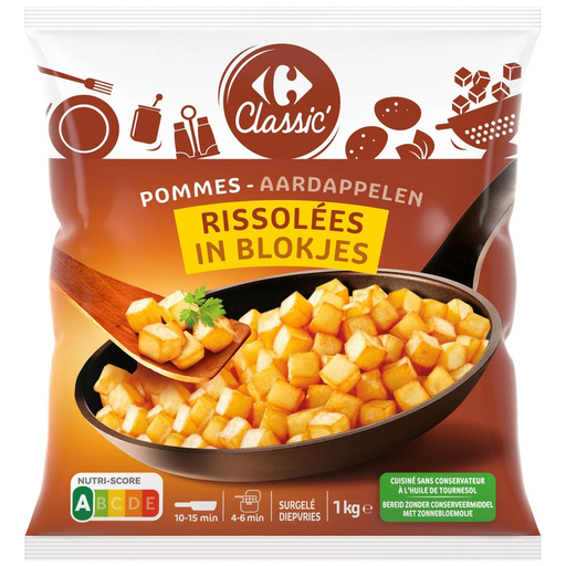 [3560070143368] CARREFOUR CLASSIC Batatas Salteadas 1 kg