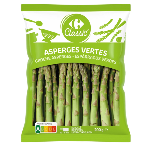 [3560070149155] CARREFOUR CLASSIC Espargos verdes 200 g