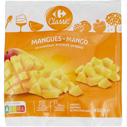[3560070259564] CARREFOUR CLASSIC Manga em Pedaços 450 g