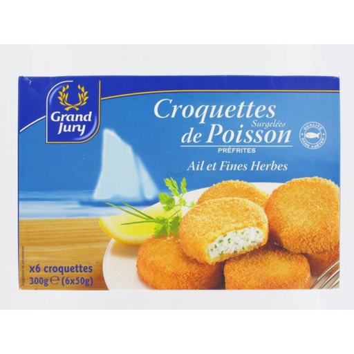 [3560070274833] GRAND JURY Fish Croquettes Garlic and Herbs 6 x 50 g