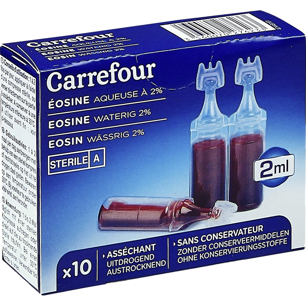CARREFOUR Eosina aquosa a 2% a caixa de 10 doses