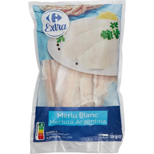 [3560070282647] CARREFOUR Filete de pescada branca 1 kg