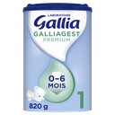 Gallia Galliagest Premium 1 Lait 1Er Âge En Poudre Formule Épaissie Dès La Naissance À 6 Mois 820G