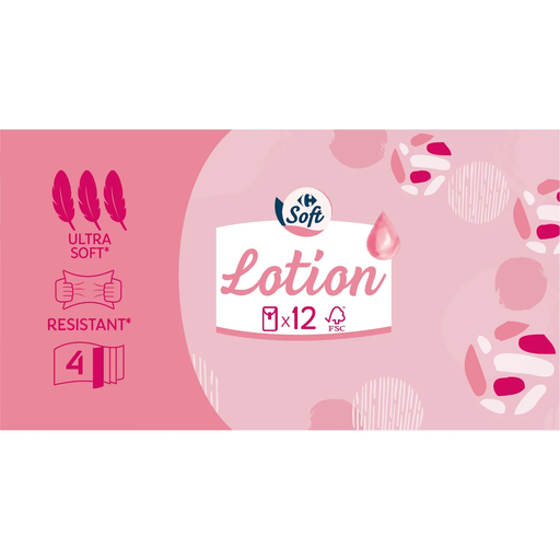 [3560070302390] CARREFOUR Mouchoirs Balsam FSC SOFT 12 packs of 9 tissues