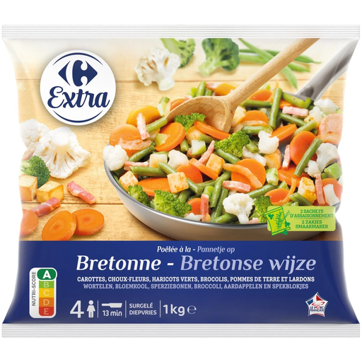 [3560070327485] CARREFOUR Salteado de legumes à bretã 1 kg