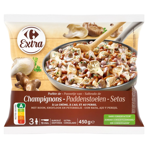[3560070327805] CARREFOUR Poêlée champignons EXTRA 450 g