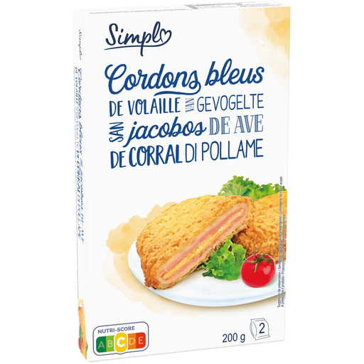 [3560070343997] SIMPL Poultry Cordon Bleu 200 g