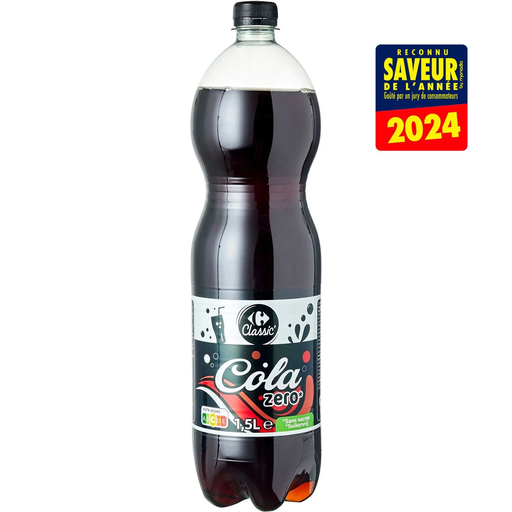[3560070345724] CARREFOUR CLASSIC Cola Soda Zero Sugar 1.5 L