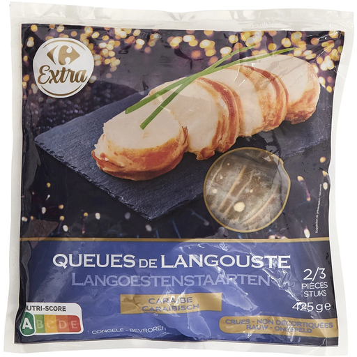 [3560070374571] CARREFOUR Caribbean Lobster Tails Raw EXTRA 425 g