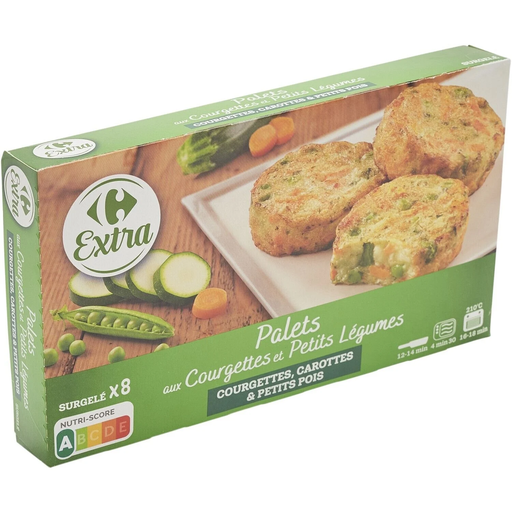[3560070379057] CARREFOUR Medalhões de curgete e legumes 300 g
