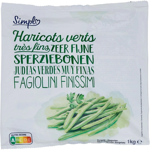 [3560070444373] SIMPL Haricots verts très fins 1 kg