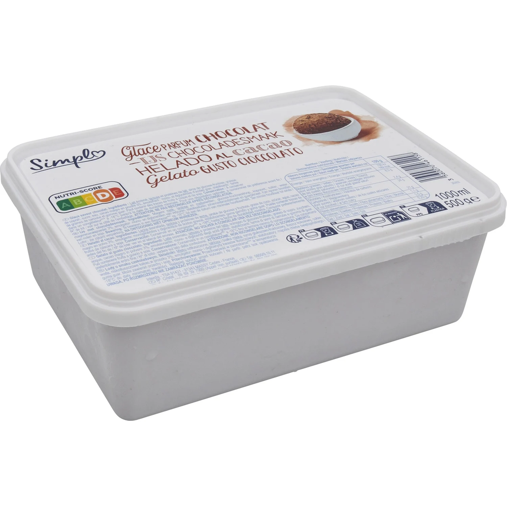 SIMPL Helado en Tarrina Chocolate 1000 ml