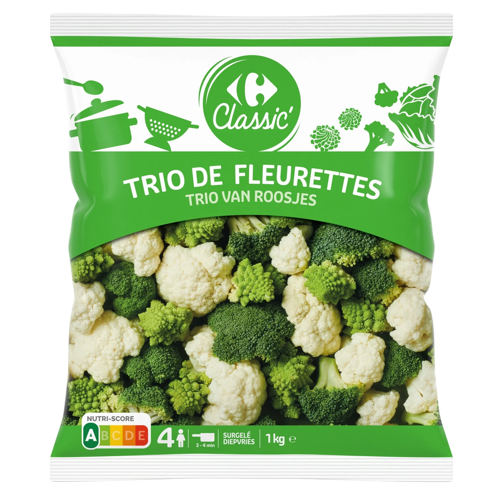 CARREFOUR CLASSIC Mistura de Legumes em Floretes 1 kg