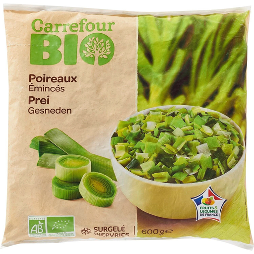 [3560070484447] CARREFOUR Alho-Francês Cortado Bio 600 g