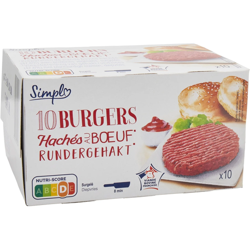 [3560070492497] SIMPL Beef Patties 100 g