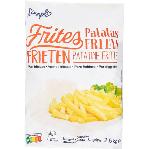 [3560070495948] SIMPL Batatas fritas pré-fritas congeladas 2,5 kg