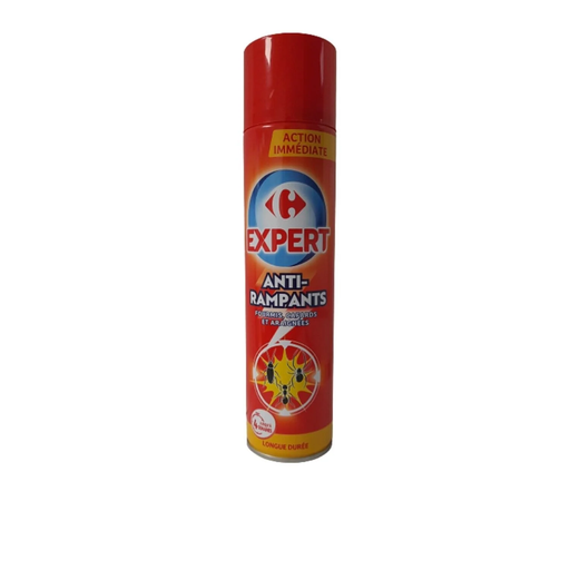 [3560070498468] CARREFOUR Insecticide Spray Anti-Rampants Cafards Fourmis et Araignées 400 ml