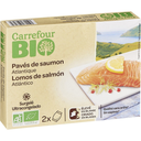 CARREFOUR Pavés de saumon bio 2x100g