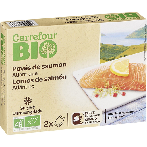 [3560070508464] CARREFOUR Organic Salmon Steaks 2x100g