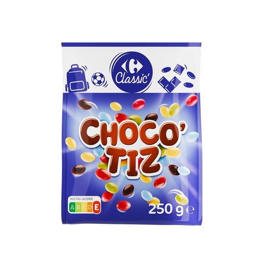 [3560070511952] CARREFOUR CLASSIC Bonbons Chocolats Lait 250 g