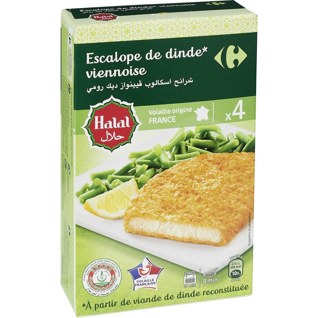 CARREFOUR Halal Viennese Turkey Escalopes 400 g
