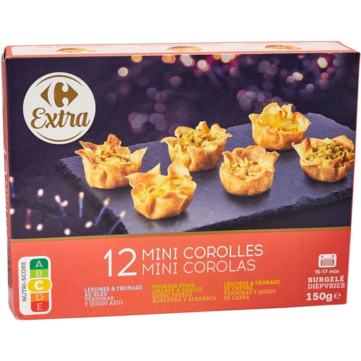 [3560070545117] CARREFOUR Petits fours apéritif 3 recettes EXTRA 150 g