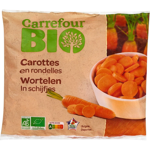 [3560070568864] CARREFOUR Cenouras em Rodelas Bio 600 g