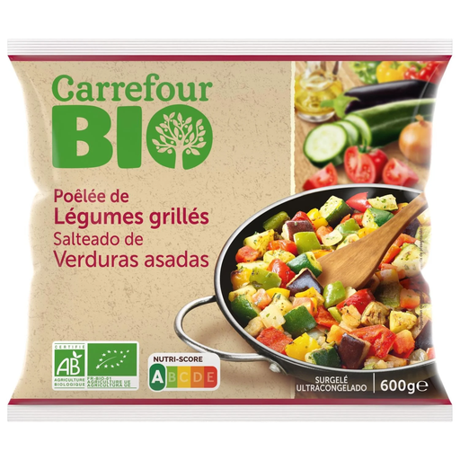 [3560070571222] CARREFOUR Salteado de legumes grelhados Bio 600 g