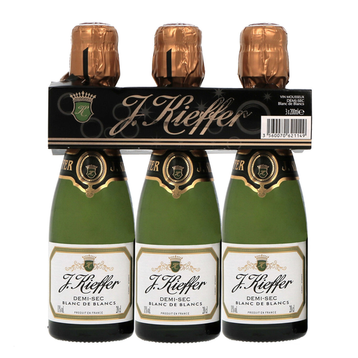 [3560070621149] J.KIEFFER Vin mousseux demi-sec 3 x 20 cl