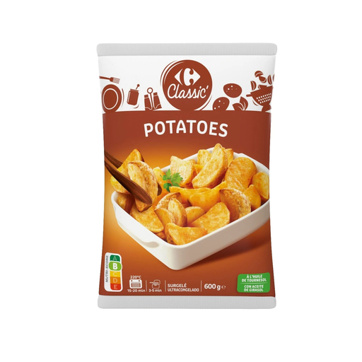 [3560070699377] CARREFOUR CLASSIC Batatas gomo com pimentão 600 g