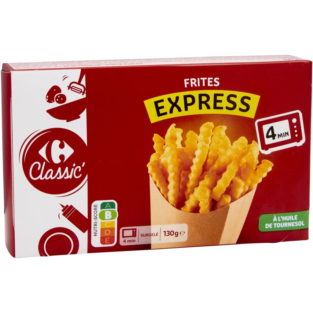 CARREFOUR CLASSIC Batatas fritas express 4 min 130 g
