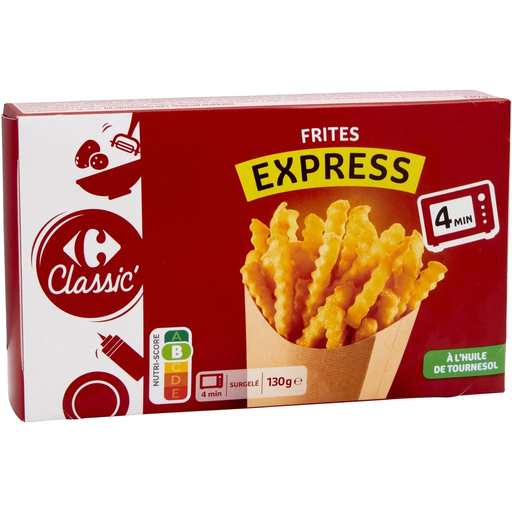 [3560070699469] CARREFOUR CLASSIC Frites express 4 min 130 g