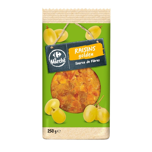 [3560070769438] CARREFOUR LE MARCHE Golden Raisins 250 g