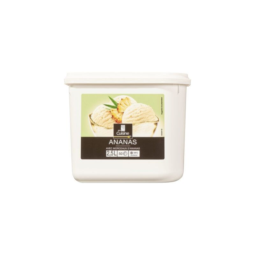 [3560070775255] EN CUISINE Sorbet Ananas Avec Morceaux 2,5 L
