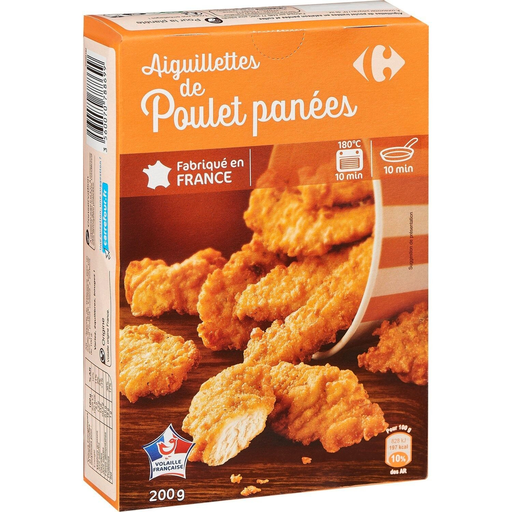 [3560070788699] CARREFOUR Breaded Chicken Strips 200 g