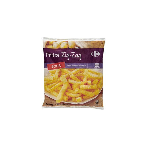 [3560070791002] CARREFOUR Batatas Fritas Zig Zag 600 g