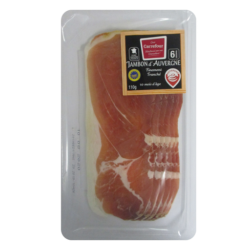 [3560070797530] CARREFOUR Auvergne Dry-Cured Ham IGP 110g