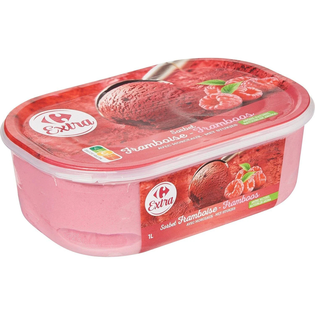 CARREFOUR Raspberry Sorbet EXTRA 1 L
